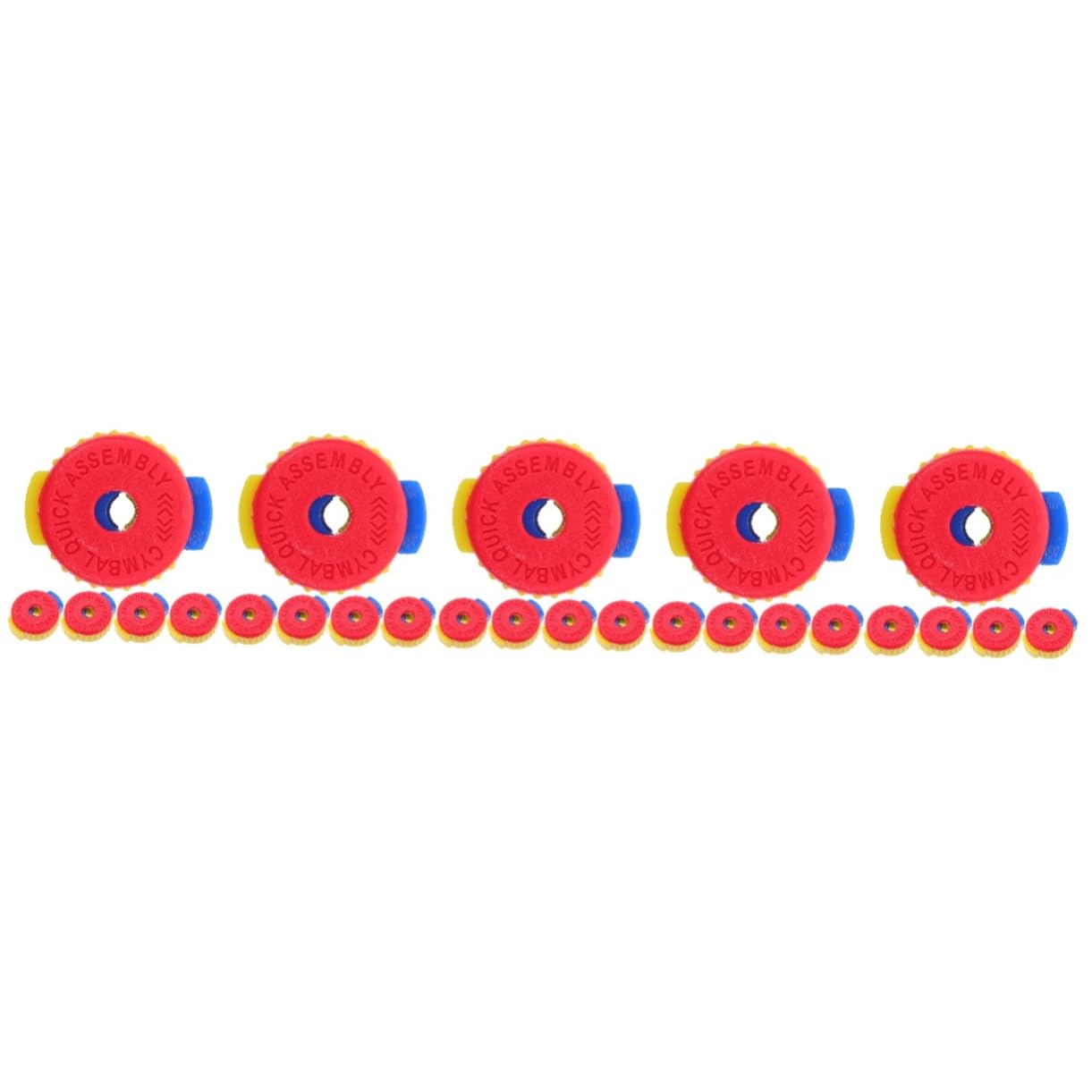 Toyvian 25 Piezas tuerca de cajas de percusion instrumentos percusion tuercas de platillos de plástico plástico rodillos piezas de fijación del partes de suite