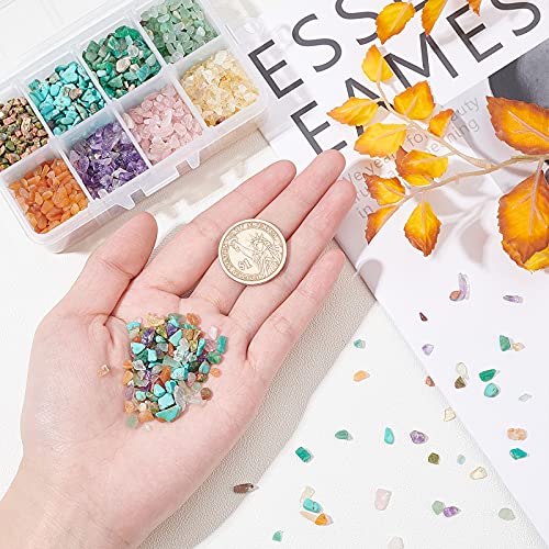 Perles puces de turquoise OLYCRAFT 216g de cristaux naturels concassés - 3
