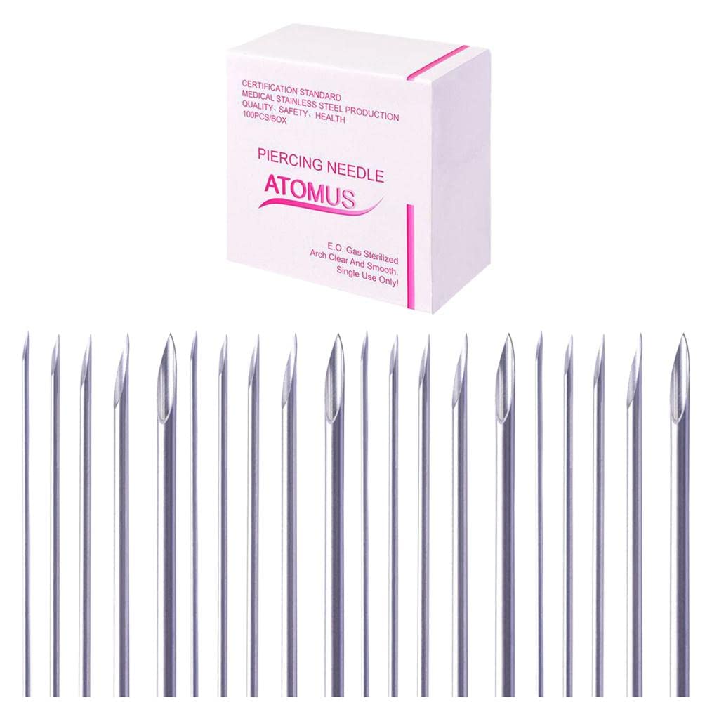100x Mix Steel Tattoo Body Piercing Needle 12G 14G 16G 18G 20G | Piercing Supplies & Kits | Tattoos & Body Art-image-23