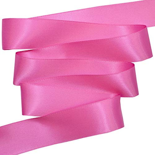 Image of Morex Ribbon 08822 /50-183 Double Face Satin Ribbon, 7 /8 inch x 50 Yd, Garden Rose
