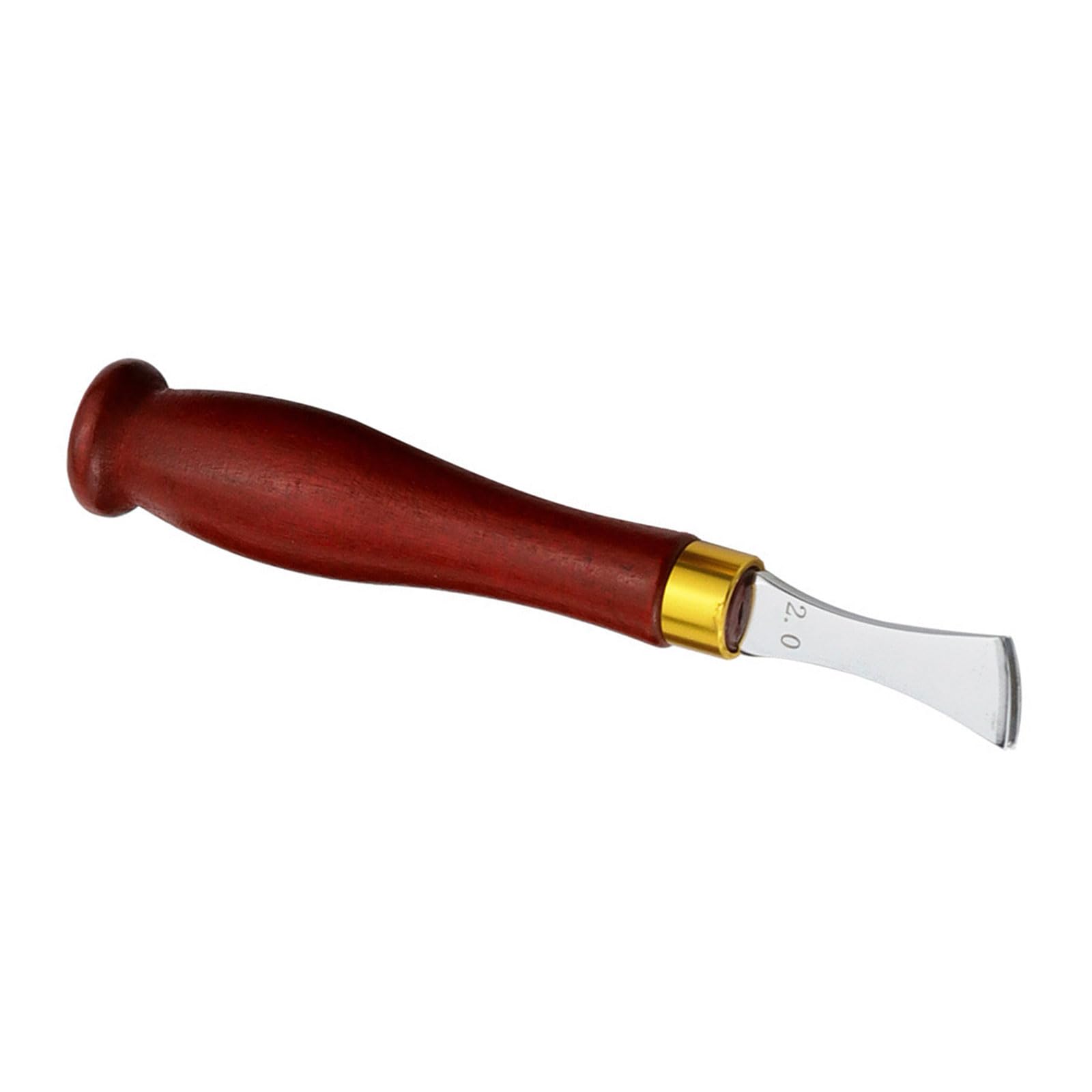 YROHGKPN Wood Handle Leather Flat Slot Edging Line Device Creaser Tool for Sewing Line Marking Fan Shaped Creaser