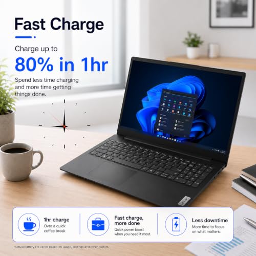 Image of Lenovo Laptop Computer, 15.6 inch FHD, AMD Ryzen 3 7320U, 16GB DDR5, 256GB SSD