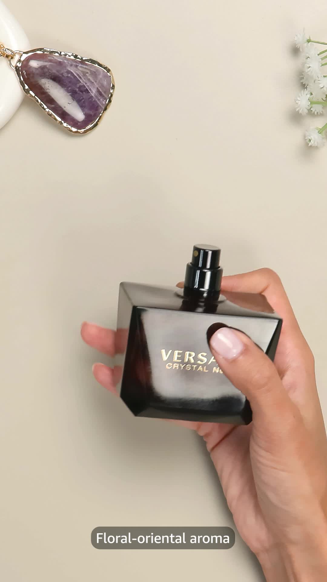 Versace Crystal Noir by Versace for Women - Eau de Parfum, 90ml