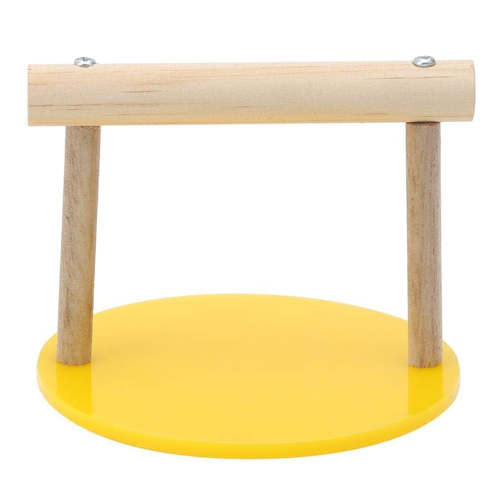 Trespolo per pappagallo Supporto portatile in legno Parco giochi per uccelli Accessori per gabbia Mordace per addestramento