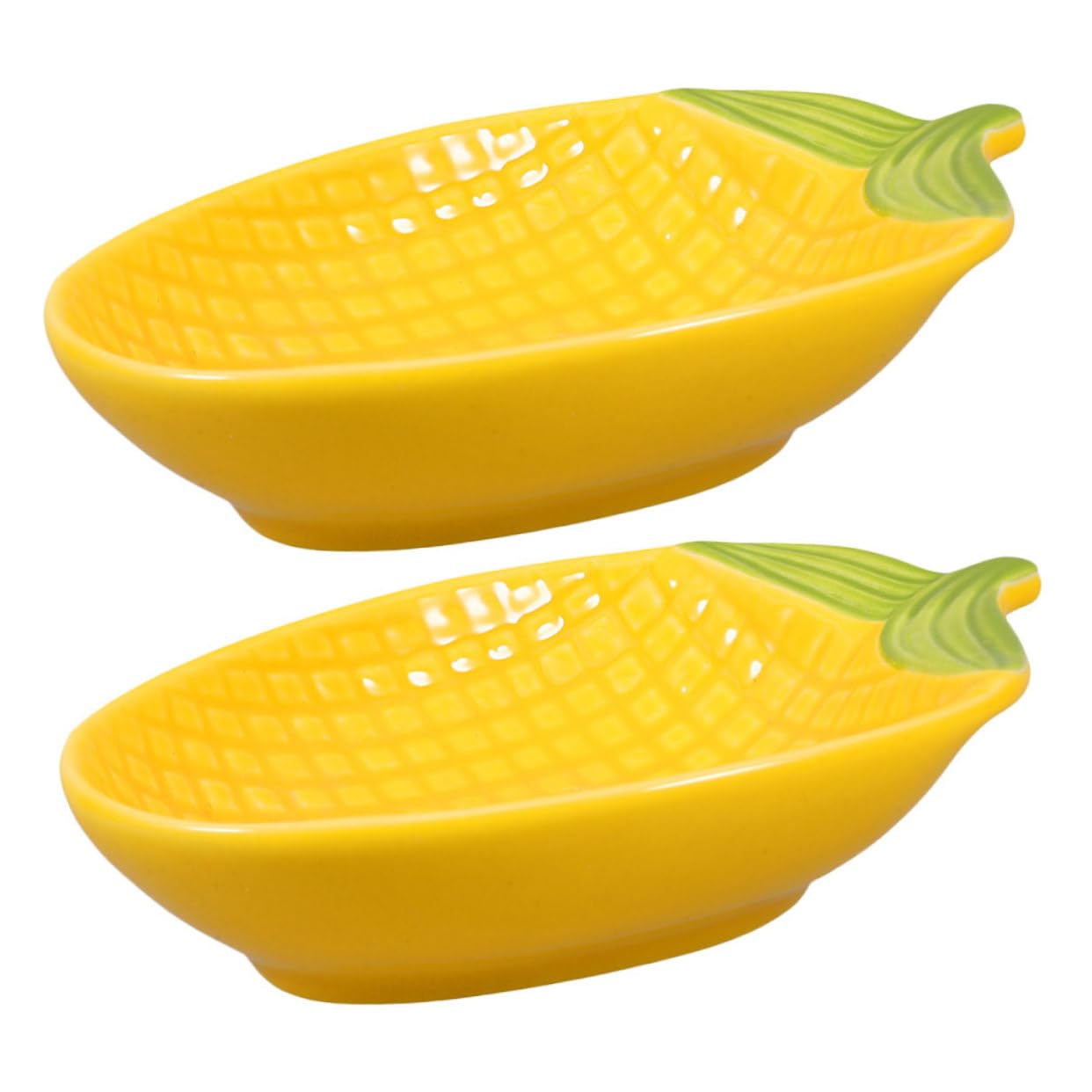 Alipis 2Pcs Fun Appetizer Dish for Snacks Dips Sauces for Parties Entertaining Compact Fruit Plate Salad Bowl