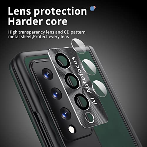 Protection charnière Samsung Fold 4 en cuir blanc pour usage nomade