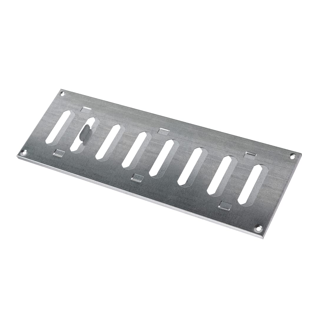 Galvanised Steel Air Vent Grille 300mm X 100mm With Shutter Flat Duct Cover from B&Q