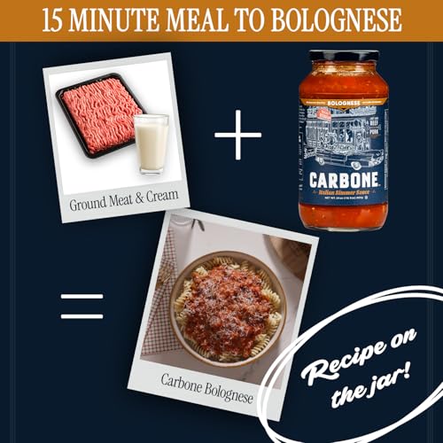 Image of Carbone Simmer Sauce Variety Pack Bolognese, Fra Diavolo, Cacciatore 3 Pack | Bolognese, Fra Diavolo & Cacciatore, Just Add Protein, Gluten Free, Non-GMO, No Added Sugar, 100% Italian Tomatoes