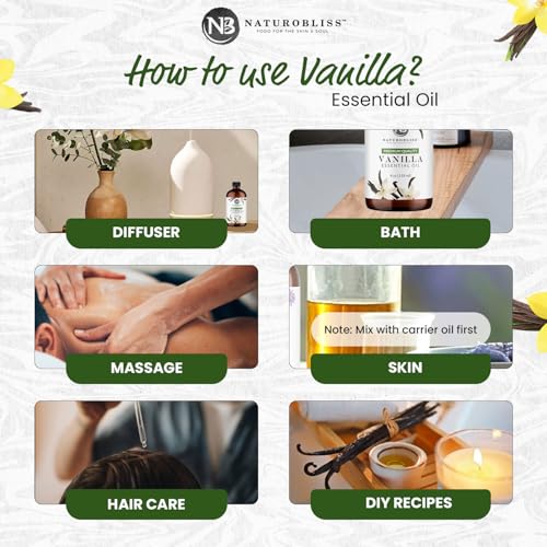 Image of NaturoBliss Vanilla Essential Oil (4oz) Premium Quality