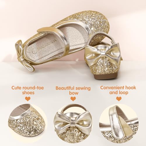 Image of PANDANINJIA Toddler Dress Shoes Flower Girls Ballet Flats
