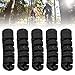 Tbest 5Pcs Brake Cable Sleeve, Rubber Shifter Brake Cable Housing Protector Line Pipe Guard Wrap (Black
