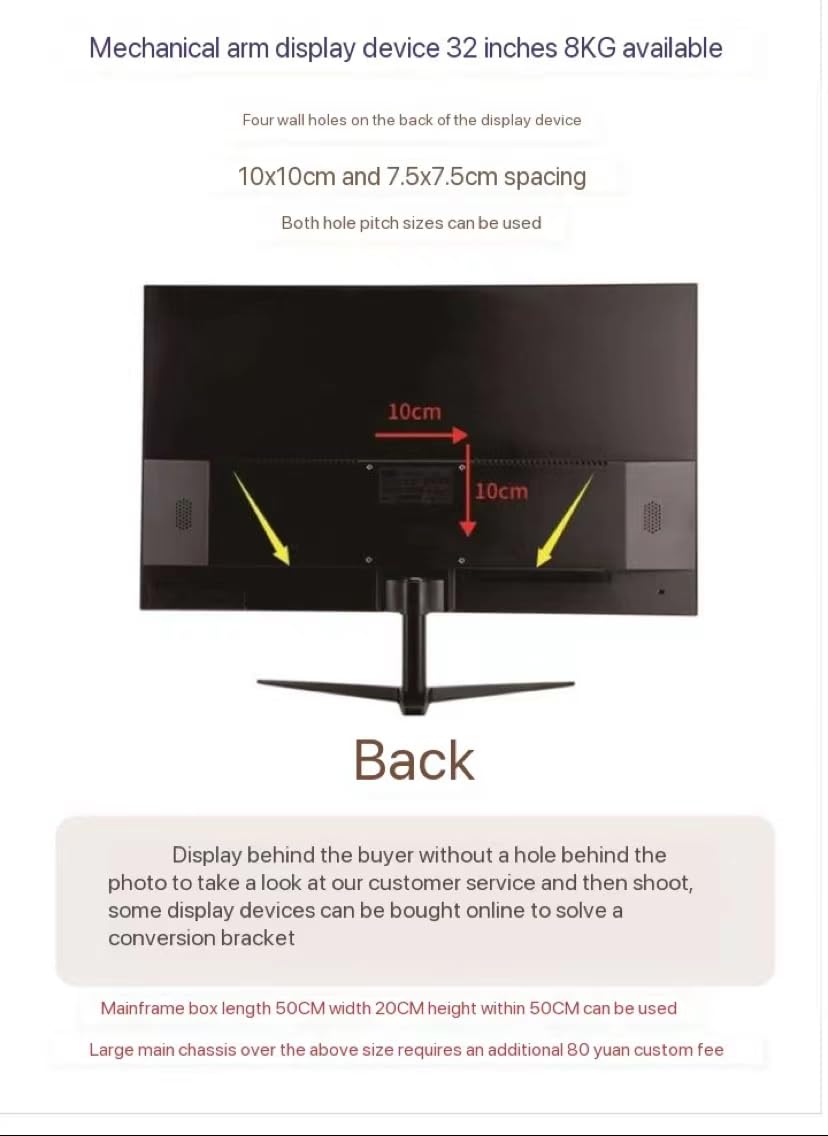 Convertisseur de Bureau Debout 32" avec Bras de Suspension Robuste - Idéal pour espaces de Travail - Blanc