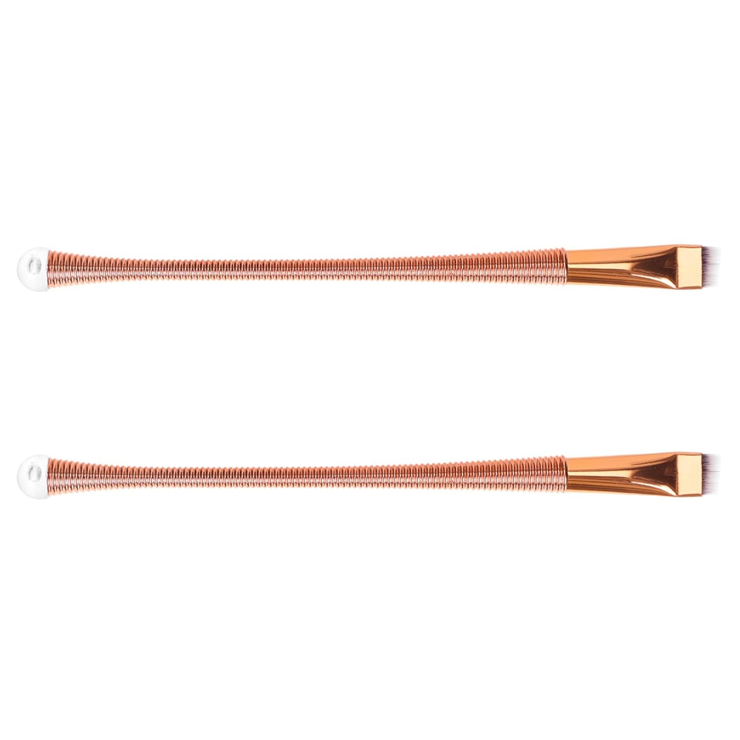 Ciieeo 2pcs Makeup Eyeliner Brush and Oblique Eyebrow Brush Set for Precise Eye Makeup Suitable for Professional and Daily Use