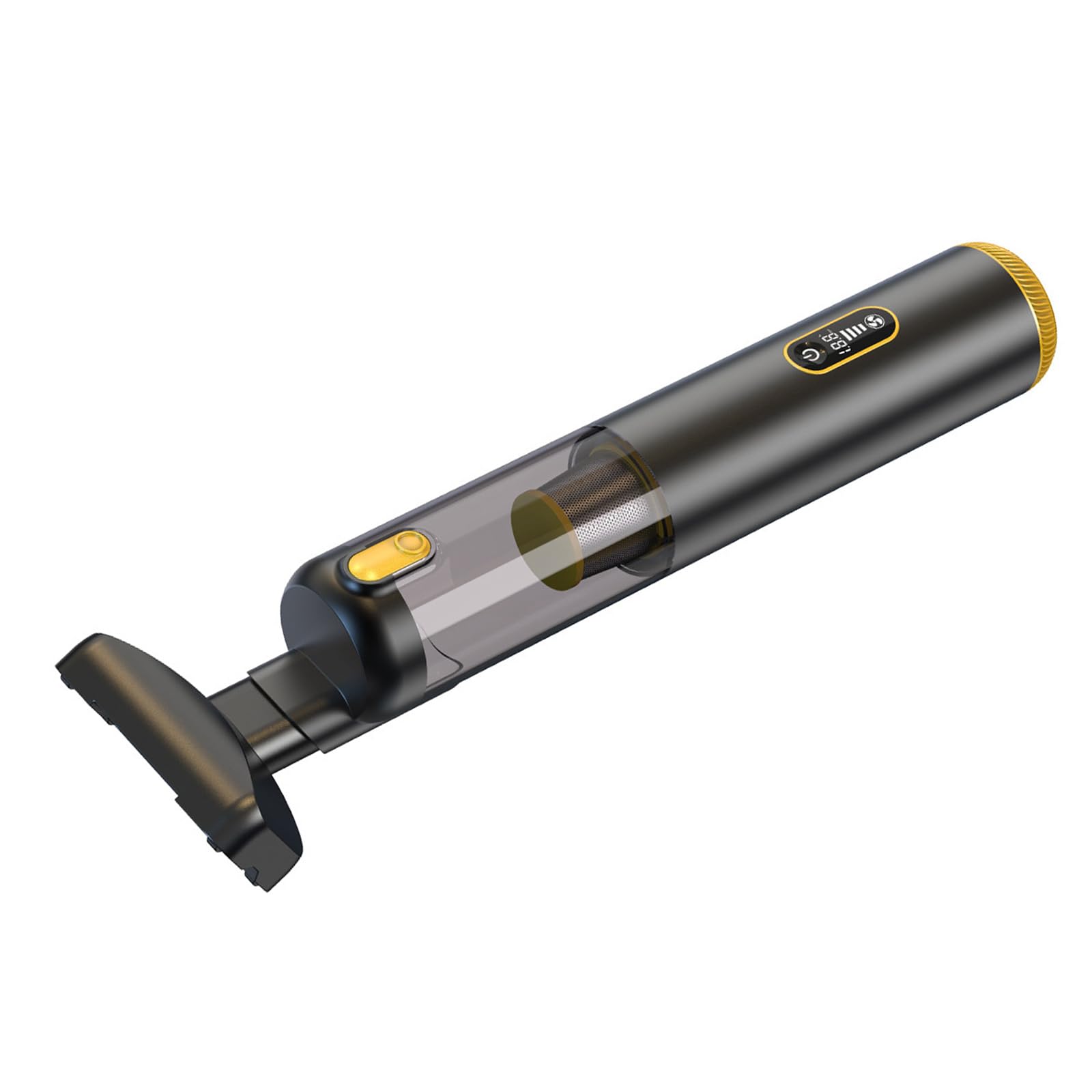 Aspirapolvere portatile per auto in metallo con motore velocità 82600 giri/min per la pulizia lunga durata e stoccaggio portatile Aspirapolvere portatile per auto con motore senza spazzole