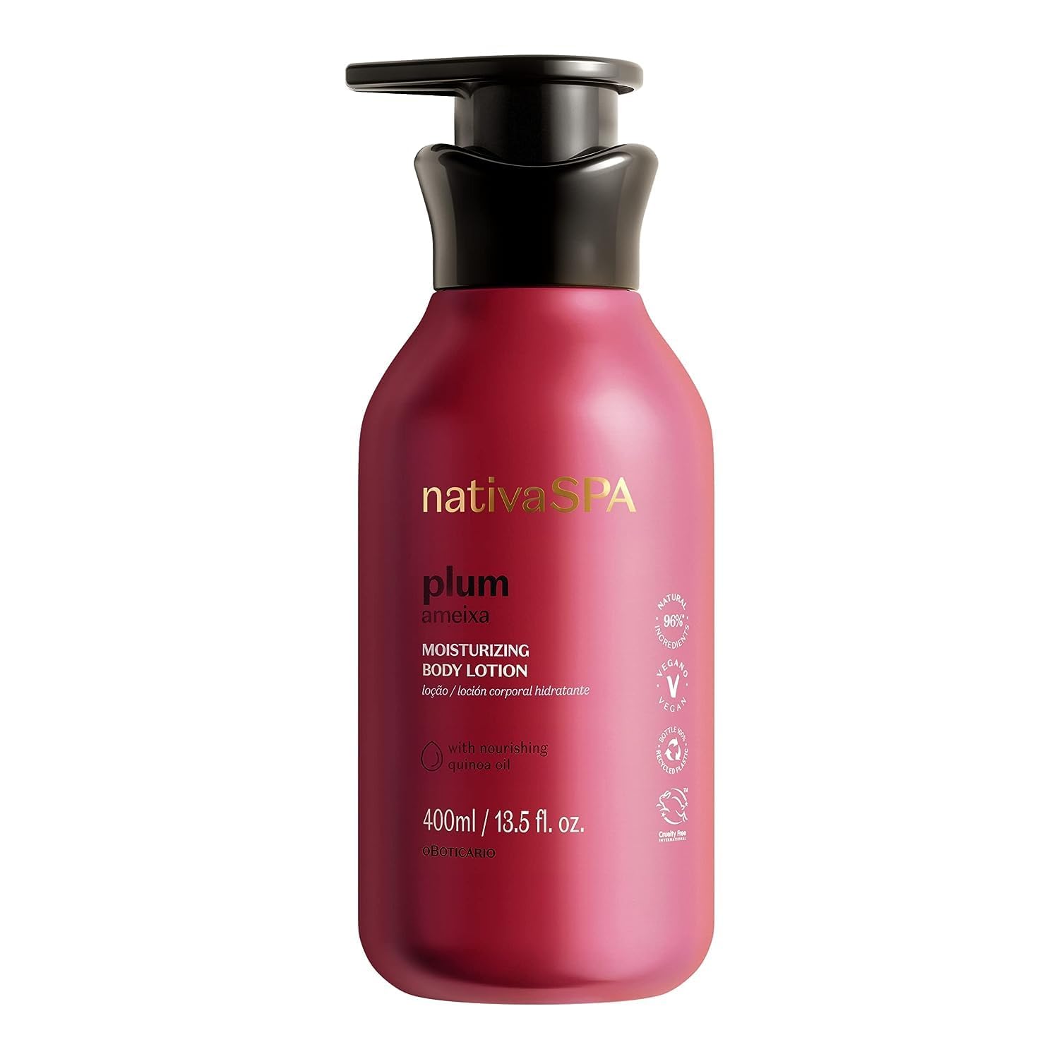 O Boticário Nativa SPA Prugna Set Regalo Cura della Pelle con 3 Prodotti | Crema Idratante Corpo 400ml, Olio Corpo Profumato 200ml e Gel Doccia e Bagno 200g