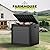 YITAHOME 31 Gallon Outdoor Storage Box, Waterproof Resin Deck Box and Package Delivery with Lockable Lid for Patio Furniture Cushions, Pool Accessories, Garden Tools, Black