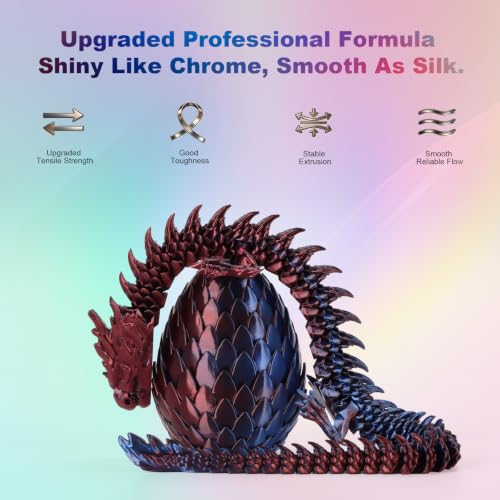 Image of iSANMATE Silk Red Blue PLA Filament 1.75mm 1kg for FDM 3D Printer | Compatible with Bambu Lab 3D Printers & AMS, Shiny Surface, Easy Printing for Beginner, Upgraded Toughness & Clog-Free