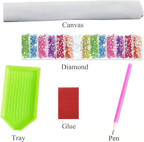 Miniatura 5 de NIHO-JIUMA Van Gogh's Starry Night Over The Rhone - Kit de pintura de diamantes 5D, pintura en lienzo, regalo para adultos (12 x 16 pulgadas)