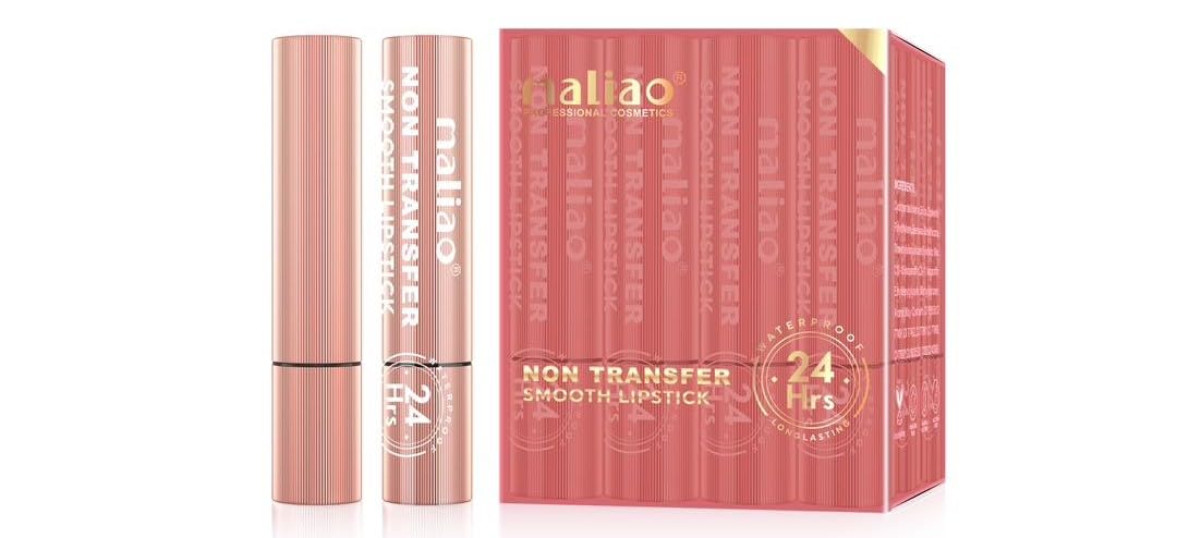 Maliao Non-Transfer Smooth Lipstick - 24HR Waterproof Longevity (13-PLUM PRETTY)
