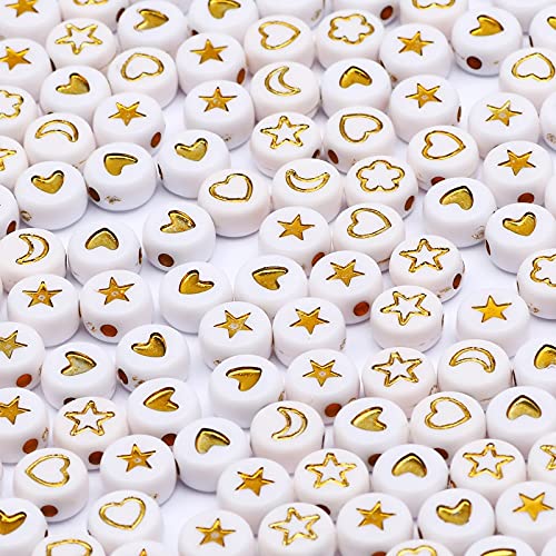 BOSAIYA SL 4 * 7mm Multicolor Acrilico Perline di Cuore Rotondo Rotondo Perline distanziatore Allentato per Gioielli Facendo Fascino Fatto a Mano Accessori Fai da Te all'Ingrosso T831