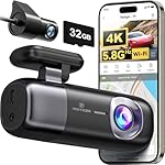 REDTIGER F9 Dash Cam 4K Front and Rear 1080P, WiFi GPS Car Camera with 32GB Card, Dual Dash Camera for Cars, Loop Recording, Night Vision, Parking Mode, Smart App Control, Support 256GB Max