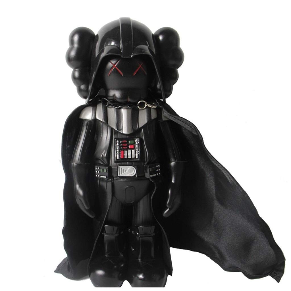 Black Warrior KAWS Model Art Toys Action Figure Collectible Model Toy （28CM/11in） (Color : Black, Size : High28cm)