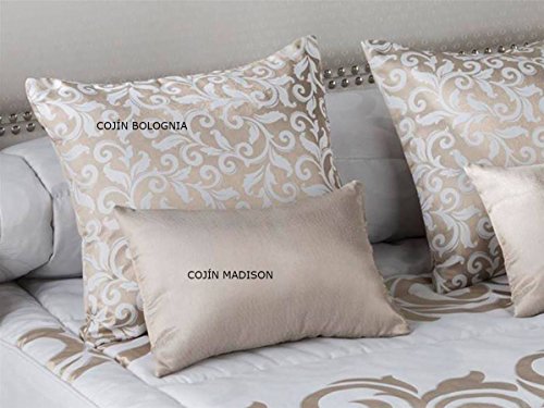 Tejidos JVR LaNovenaNube - Cojín Bologna 50x60 cm - Color Oro con Relleno