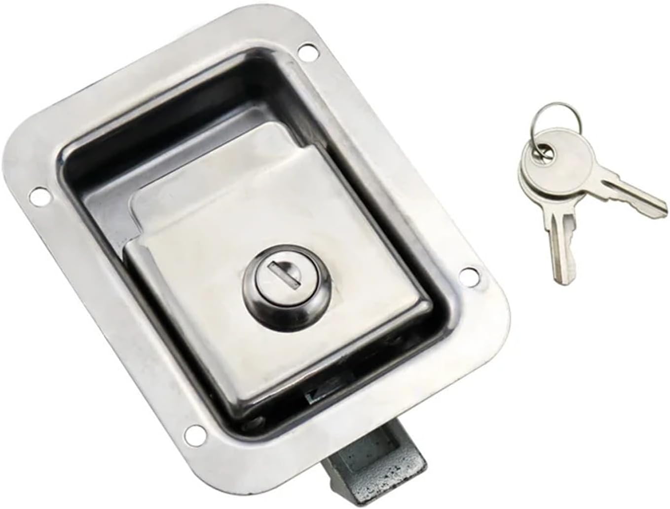 Stainless Steel Flush Mount Doors Locks Square Linkage 1Pcs