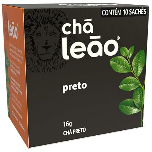Chá Leão - Chá Preto 16g em sachês - 10 Sachês