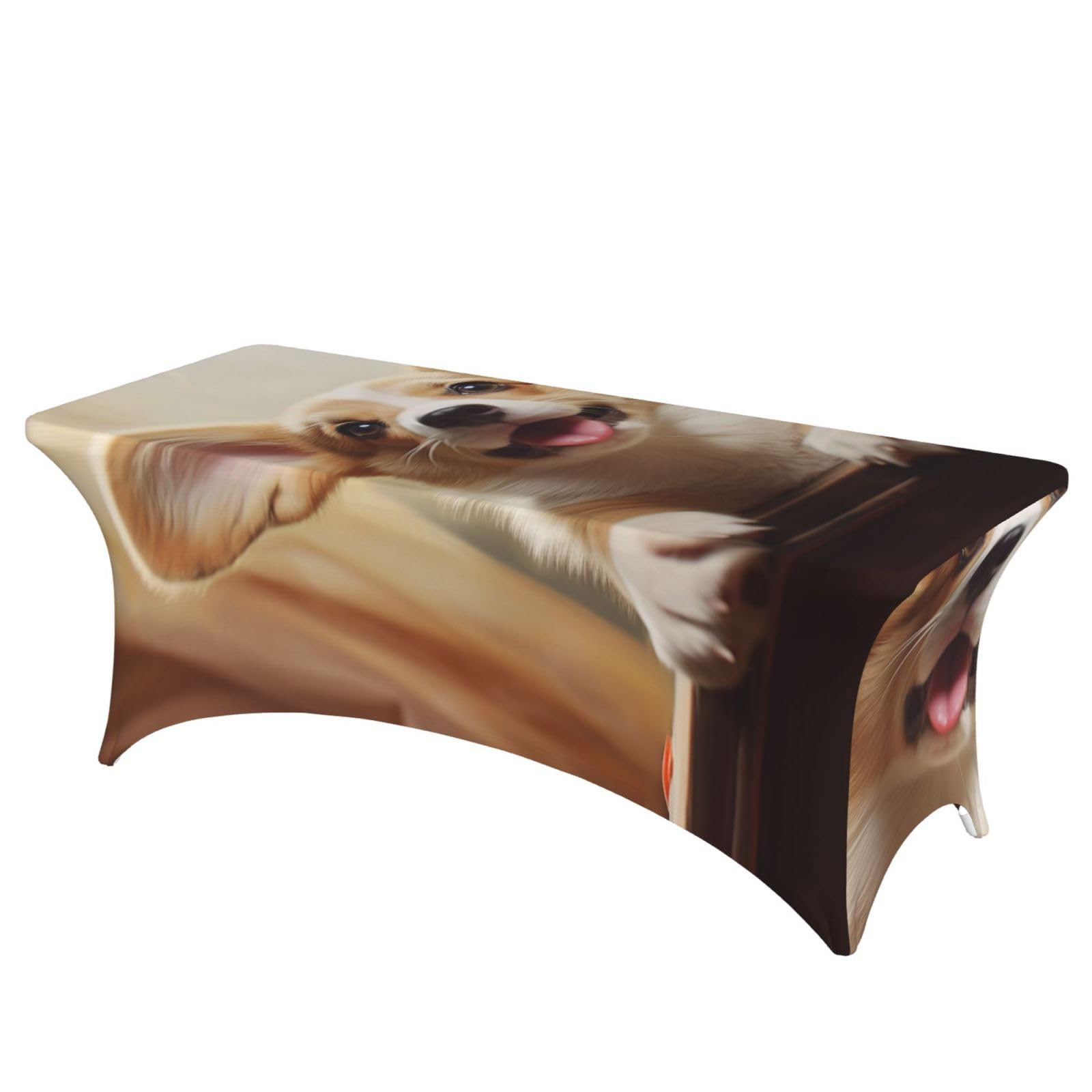 Nappe corgi pour banquet et mariage table rectangulaire 1,8 m