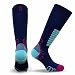 Eurosocks Women's Sweet Silver Skiing Socks, Navy, Small