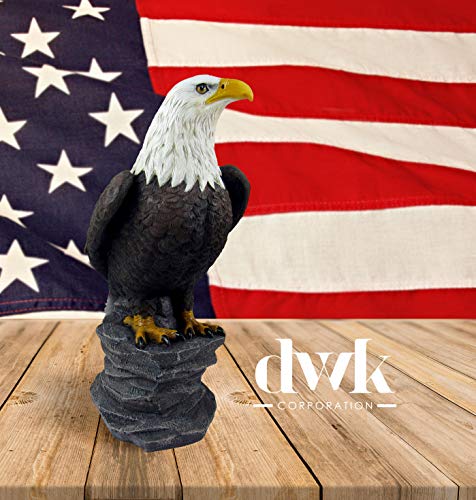 Estatua Decorativa Águila Calva Americana Majestuosa 9 pulgadas miniatura 5