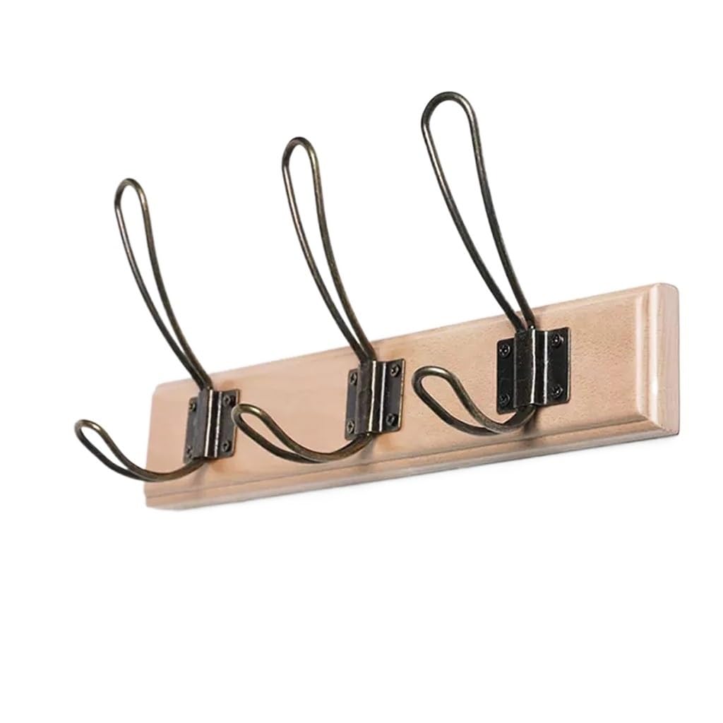 AHGFTYRDT Coat Rack Freestanding Wooden Corridor Porch Wall Clothes Hook Bedroom Living Room Wall Hanging Coat Hook Row Hook Coat Rack Hall Tree