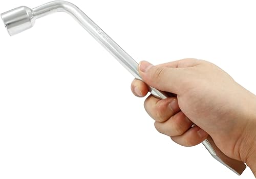 Miniatura 2 de BokWin Llave hexagonal ranurada de extremo ranurado, herramienta de reemplazo de neumáticos tipo L para automóvil (0.748 in)