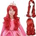 Ani·Lnc 24" Long Wavy Red Synthetic Cosplay Hair Wig For Children