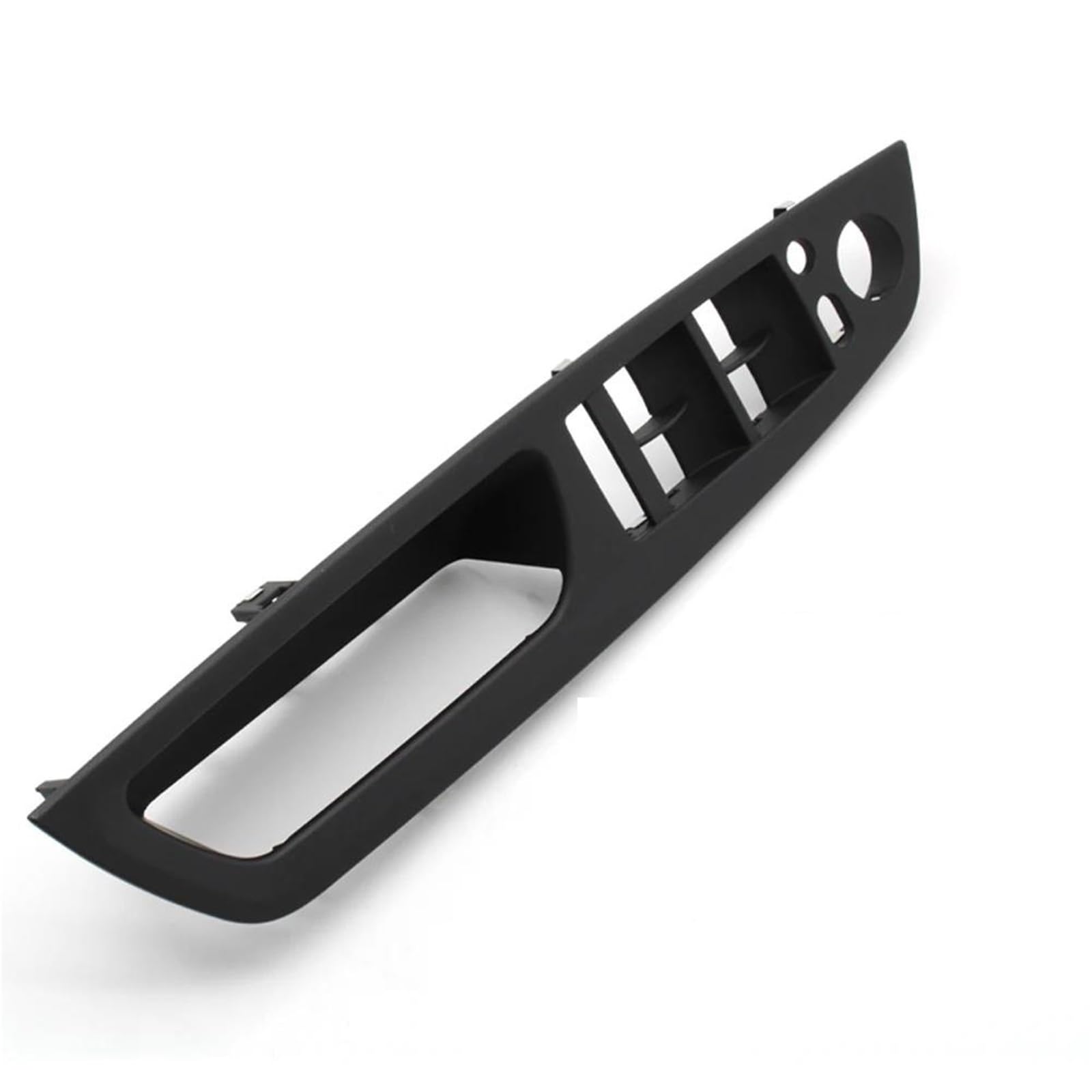 JTWMTY LHD Left Right Interior Door Handle with Leather Cover Assembly Set for BMW X5 X6 E70 E71 E72 2007-2014(Front Left Black2)