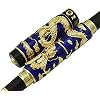 Jinhao Double Dragon Rollerball Pen Blue Cloisonne Enamel Handcraft for Signature and Collection