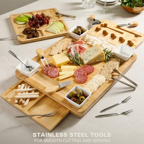 Set de tabla de cortar de bambú con 18 piezas Rustic Inspirations miniatura 6