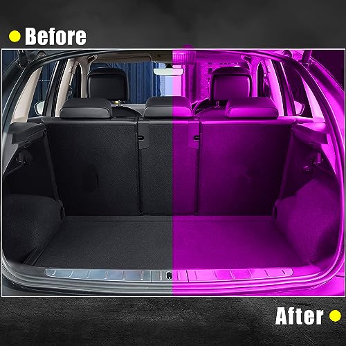 Kit de 8 luces LED interiores moradas para Tesla Model 3/Y/S/X miniatura 4