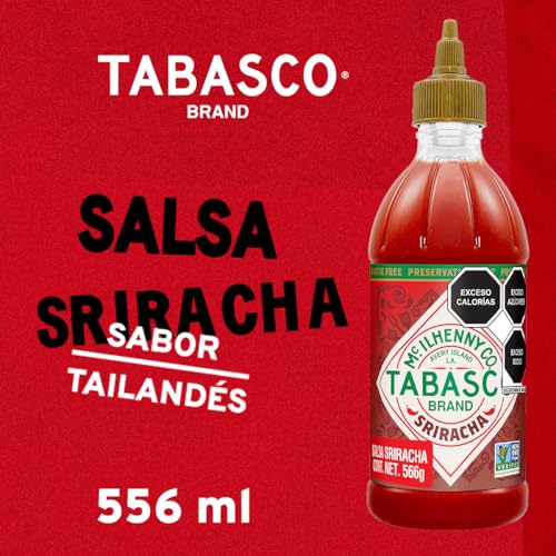 Image of TABASCO Brand Sriracha Sauce, Medium Hot Sauce, Easy-to-Squeeze Bottle, Thai-Style with Louisiana Twist, Rich & Bold Flavor, Great on Stir-Fry, Teriyaki, & More, 20 Oz (Pack of 2)
