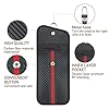 KIKAWORD 2 PCS Faraday Pouch for Car Keys, Keyless Car Key Signal Blocker Pouch, RFID Key Pouches Signal Blocking, Anti-Theft Carbon Fibre Design, Blocks Relay Attacks Car Hacking, Black #1