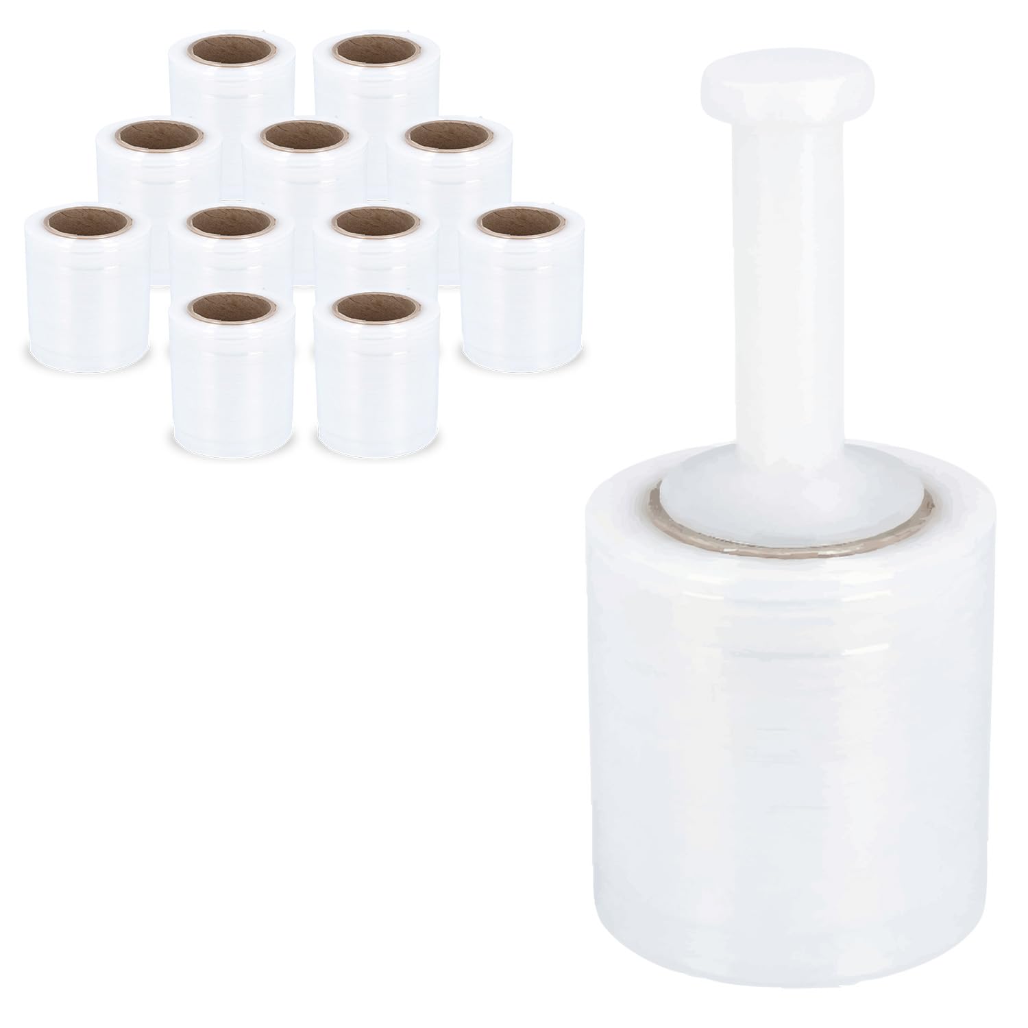 Fonte étroite Bande stretch Wrap Film adhésif 12,7 cm X 1000 Pieds X 80 Calibre 12 rouleaux