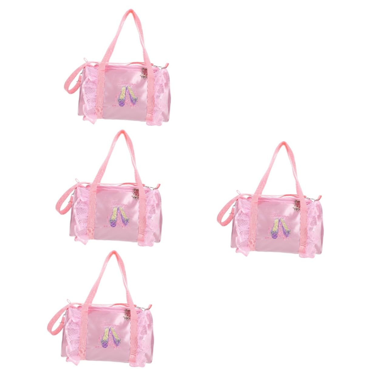 SOIMISS Lot De 4 Trousses De Maquillage en Satin Et Dentelle pour Filles pour La Danse La Gymnastique
