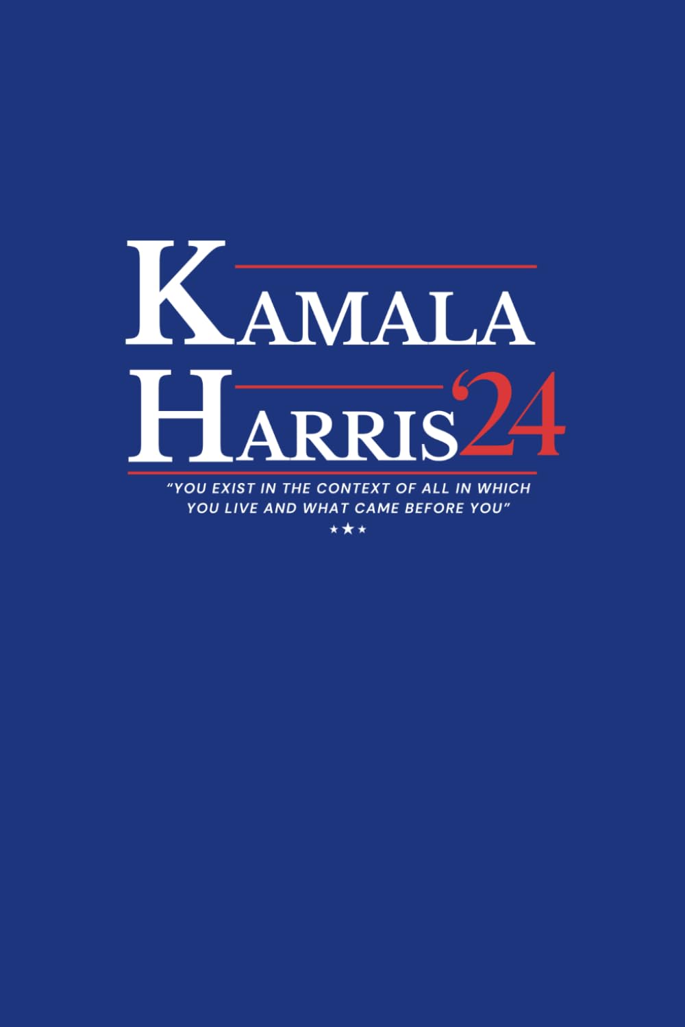 Kamala Harris for President Notebook: A blank lined journal gift for Kamala Harris supporters 2024