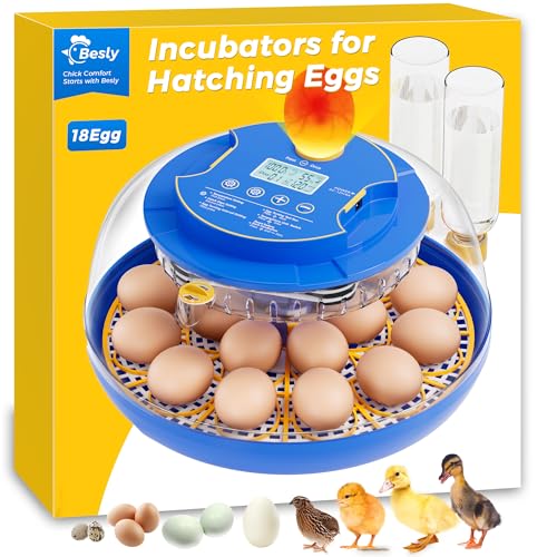 Besly 18 Incubators for Hatching Eggs, Automatic...