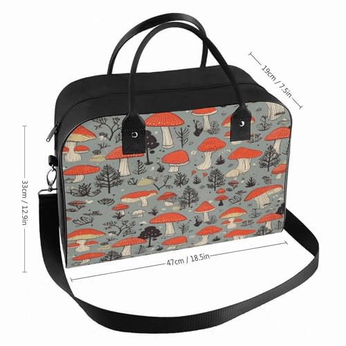 Bolso Tote Mushroom2 con cierre y correa ajustable miniatura 2