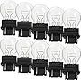 10 Pieces 3157LL Light Bulb 3157 Miniature Bulb Long Life Mini Bulb for Brake Lights