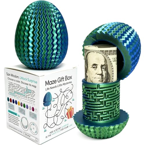 Money Puzzle Box for Cash Gift Card, 4 Unique...