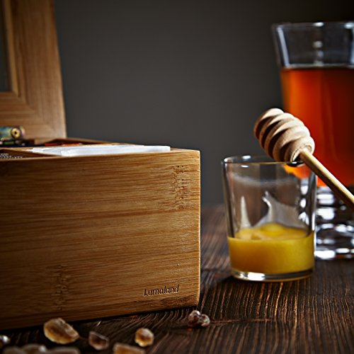 Lumaland Cuisine Scatola per il tè in bambù con 8