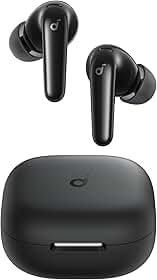 soundcore P31i da Anker, Fones de Ouvido Bluetooth com Tradução, Cancelamento de Ruído Adaptativo em Tempo Real, Som de Alta Resolução, 50H de Reprodução, Áudio Espacial, Carregamento Rápido, IP55